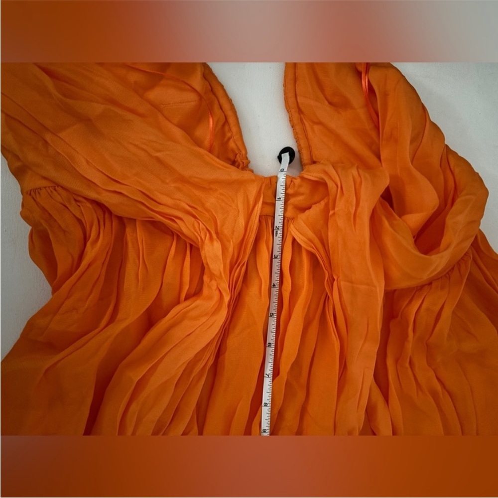 cult gaia Orange Halter Maxi Dress - Picture 7 of 9